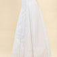 Contrast Topstitching Detail Maxi Skirt