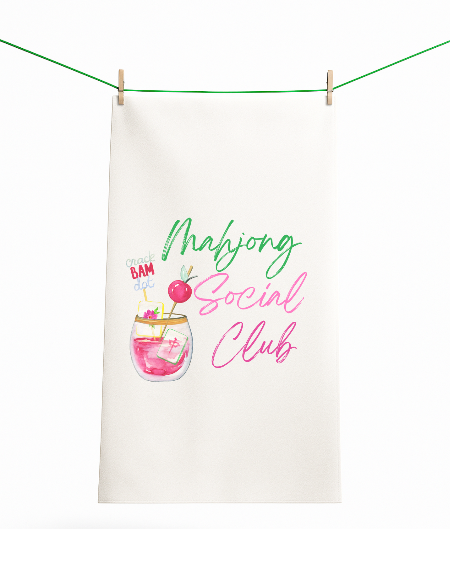 Mahjong gift Mahjong gift towel social club cute hostess
