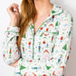 Nutcracker Waltz Long Sleeve Button Up PJ Top