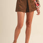 Studded Suede Shorts