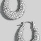 Pave Graduated Latch Hoop Earrings