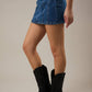 LOW WAIST DENIM SKIRT