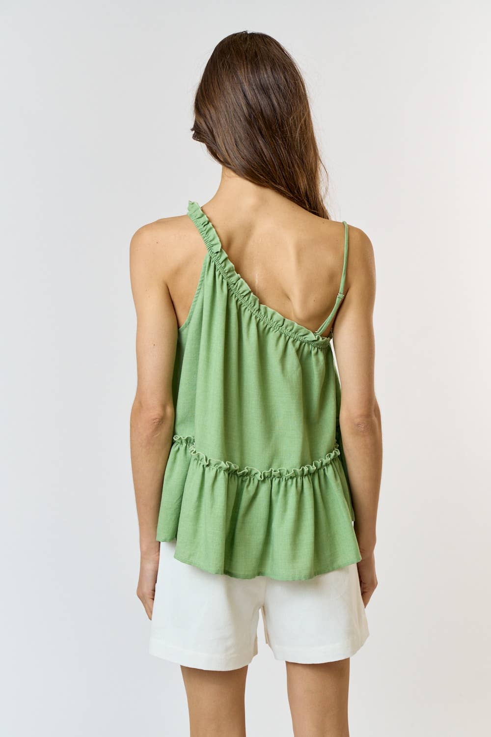 Ruffled Babydoll Tank Top