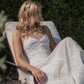 Off-White Embroidered Open Back Maxi Dress