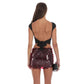 Circle Sequin Mini Skirt