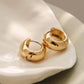 Blandine 18K Non-Tarnish Small Classic Hoop Earring: Yellow Gold