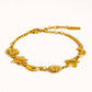 Leonora 18K Gold Non-Tarnish Sun and Star Bracelet: Yellow Gold