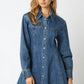 Angelina Denim Button Dress