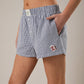 MID-RISE EMBROIDERED SHORTS