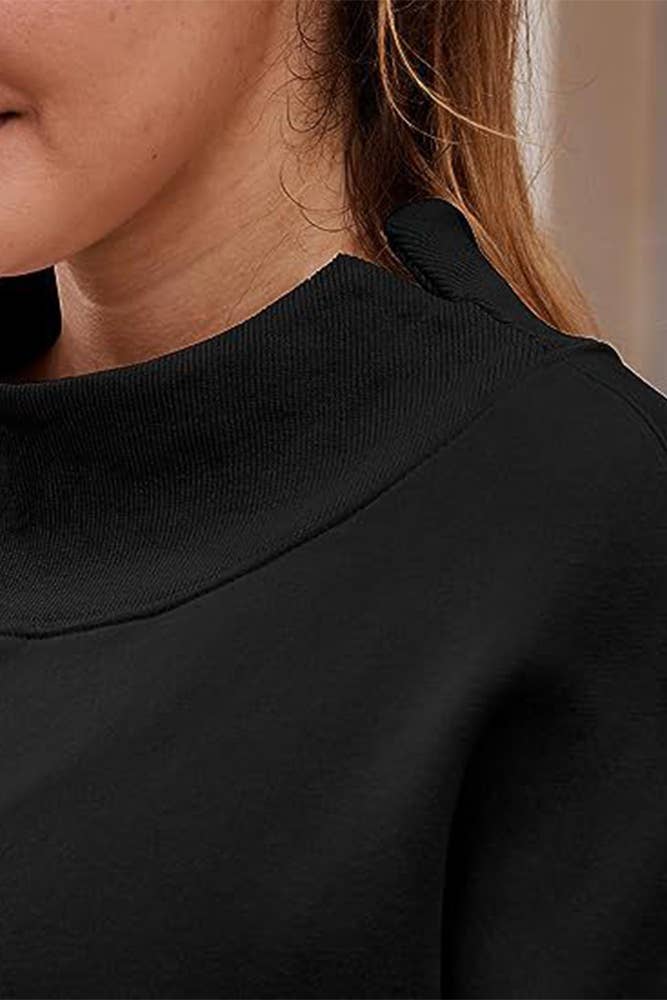 Mock Neck Sweatshirt
