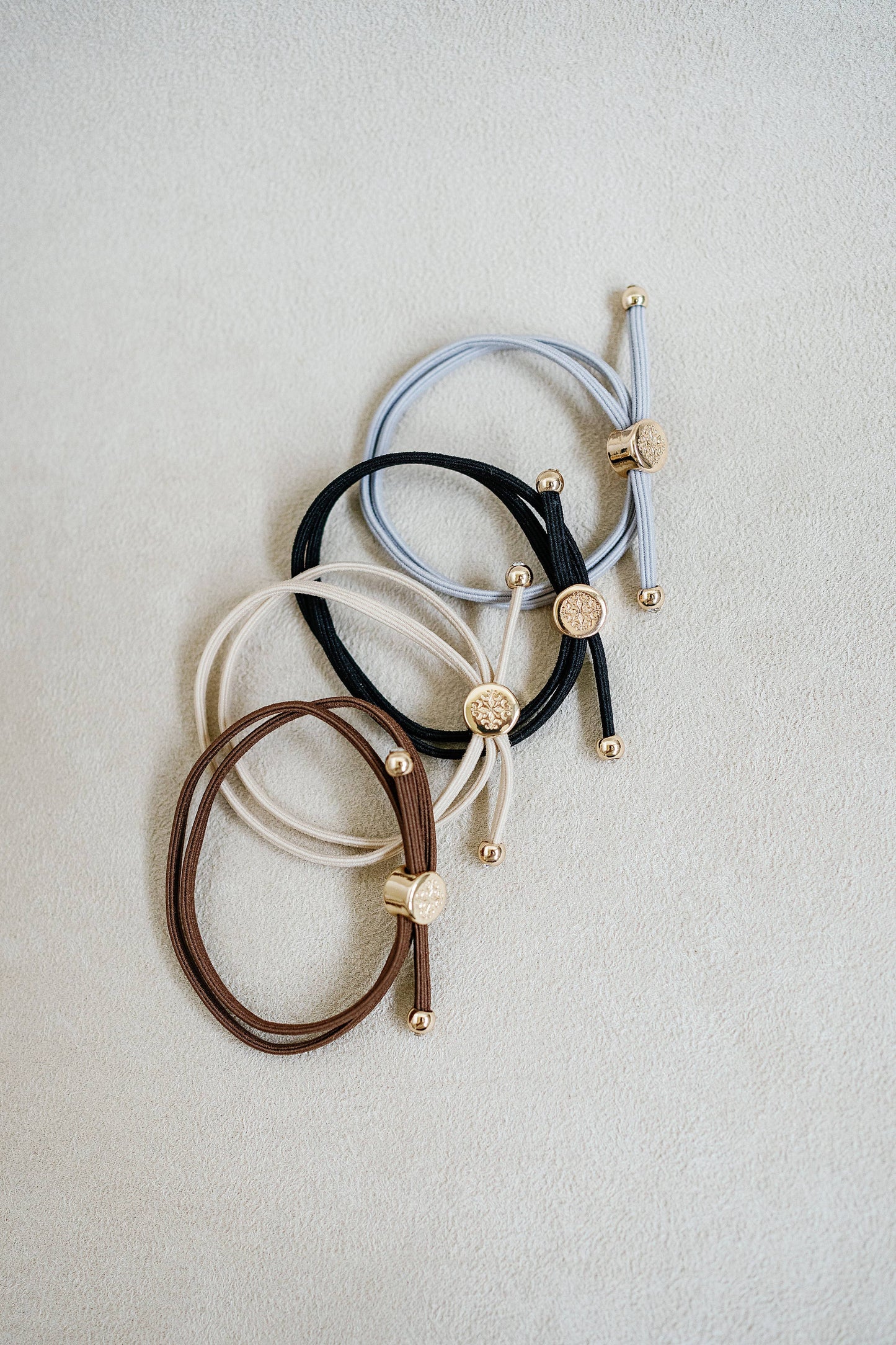 Skinny Hair Tie Set - Dark Neutral