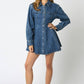 Angelina Denim Button Dress