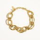 Tila 18K Gold Non-Tarnish Bold Chain Bracelet: Yellow Gold