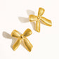Lillian 18K Gold Non-Tarnish Bow Stud & Ring: Yellow Gold / Stud