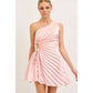 Pleated Cut Out Dress