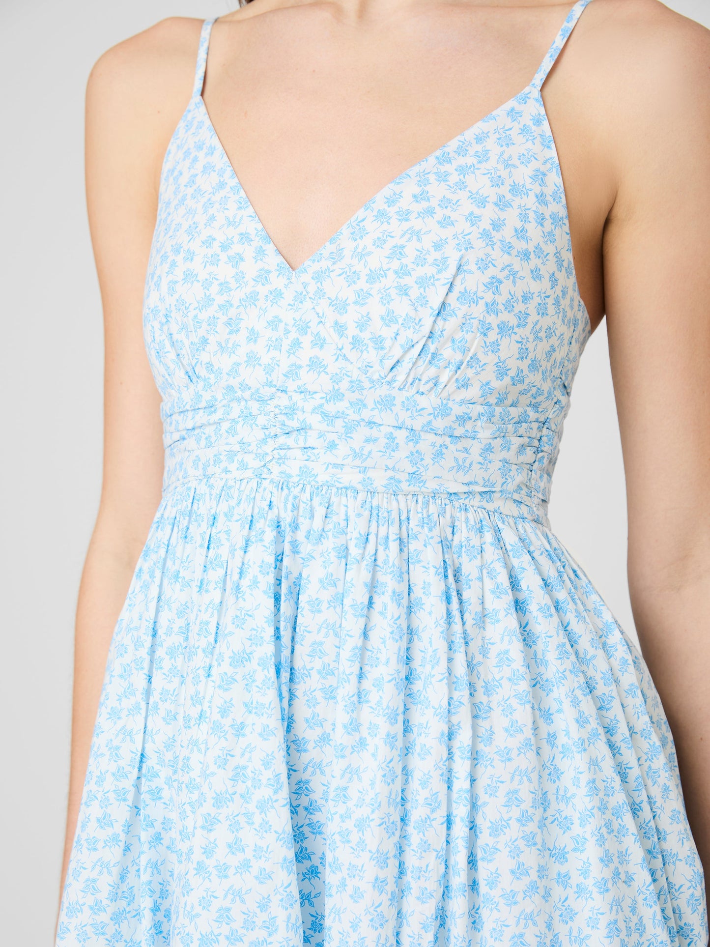 Blue Floral Mini Dress