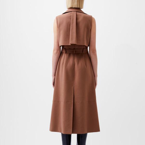 Sleeveless Trench Dress