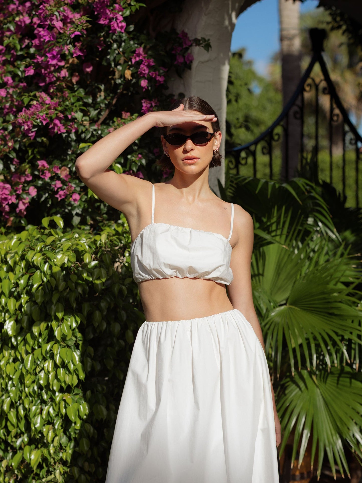 White Crop Top