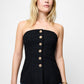 Tweed Strapless Top
