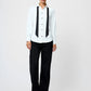 Crepe Bow Blouse