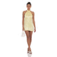 Satin Halter Shift Dress