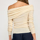 Crossover Shoulder Sweater
