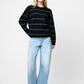 Striped Crew Sweater