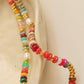Sunny Non-Tarnish Boho Color Beaded Necklace: Multi-Colored