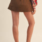 Studded Suede Shorts