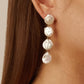 Héloïse 18K Non-Tarnish Pearl Drop Earring: Yellow Gold