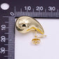 14K Gold Filled 25mm Chunky Modern Teardrop Stud Earrings in Gold & Silver