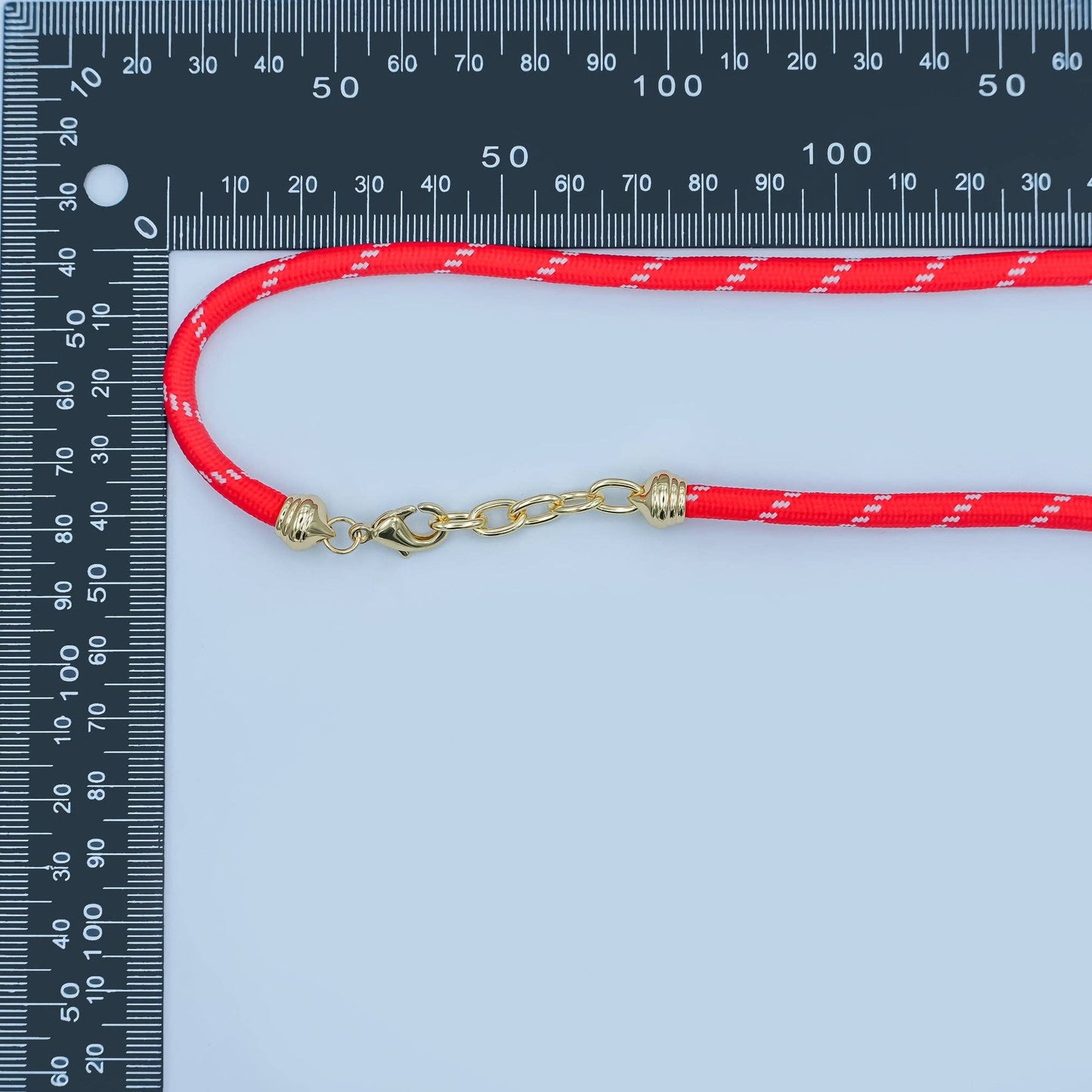 24K Gold Filled Summer Cord Chain Necklace Dark Blue