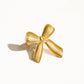 Lillian 18K Gold Non-Tarnish Bow Stud & Ring: Yellow Gold / Stud