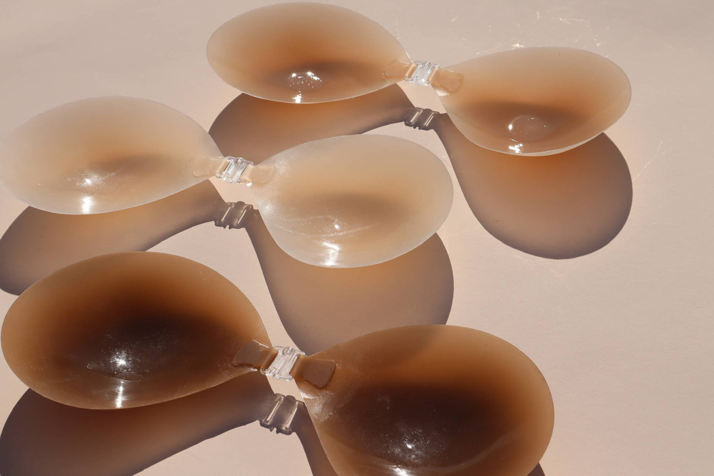 Silicone Stick On Bra: Light Tint / C