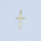 24K Gold Filled Hammered Minimalist Cross Charm