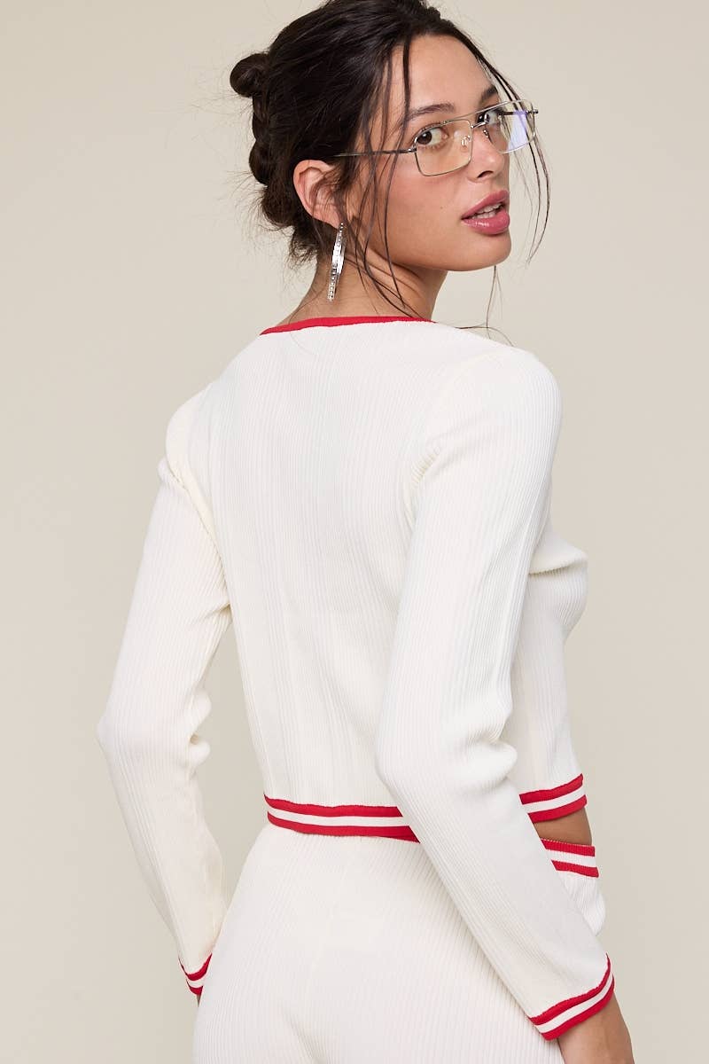 Ivory Knit Top