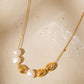 Maud 18K Gold Freshwater Pearl Beaded Necklace: Yellow Gold