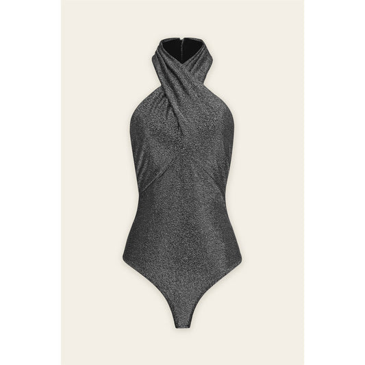 Celestial Eve Cross Over Halter Neck Bodysuit