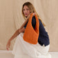 Orange Woven Tote