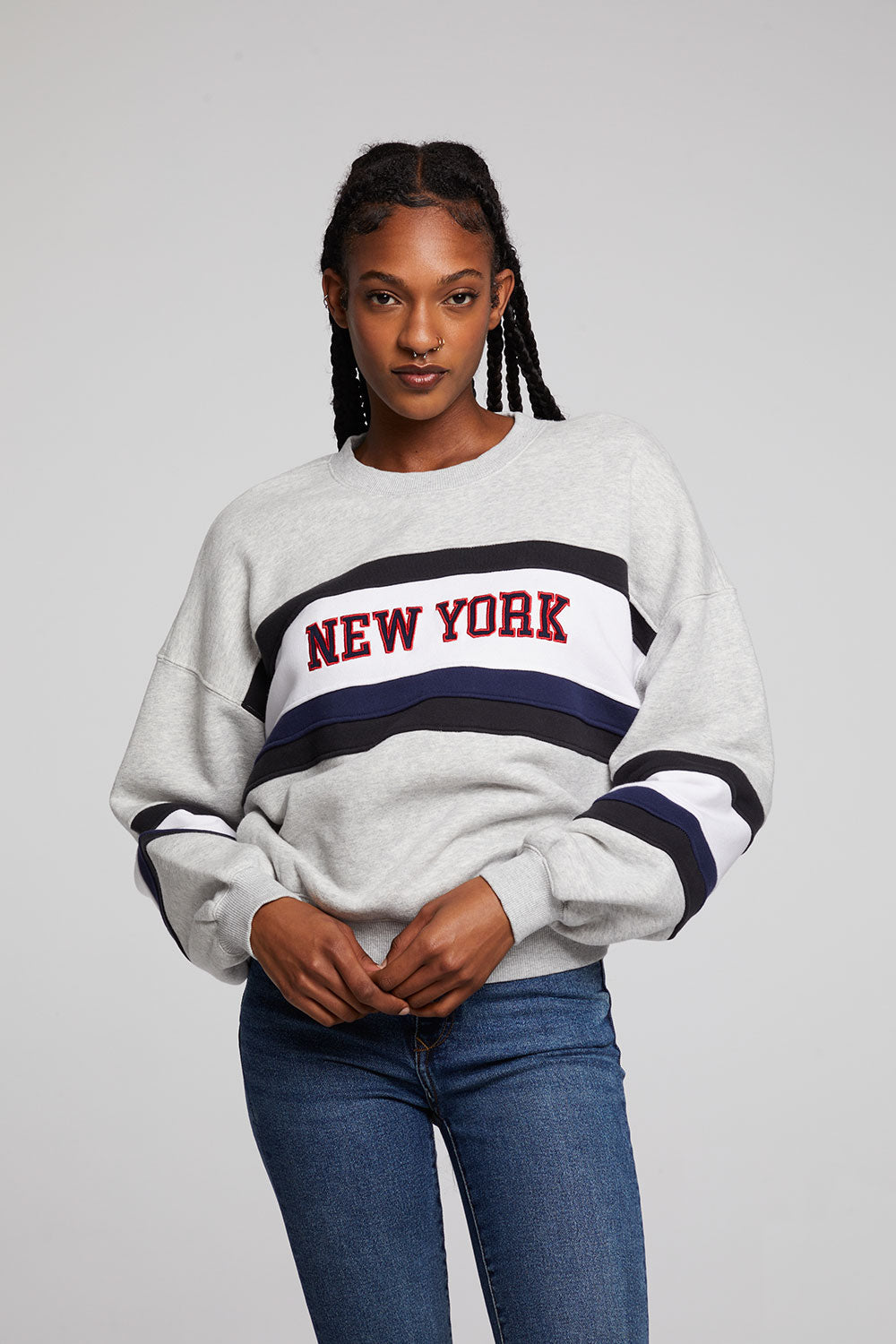 New York Color block Sweatshirt