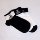 Designer Inspired Chanel Ankle Socks