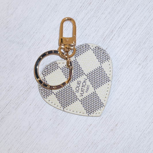 Designer Inspired LV Azur Heart Keychain