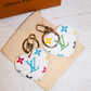 Designer Inspired Multicolor LV heart Keychain