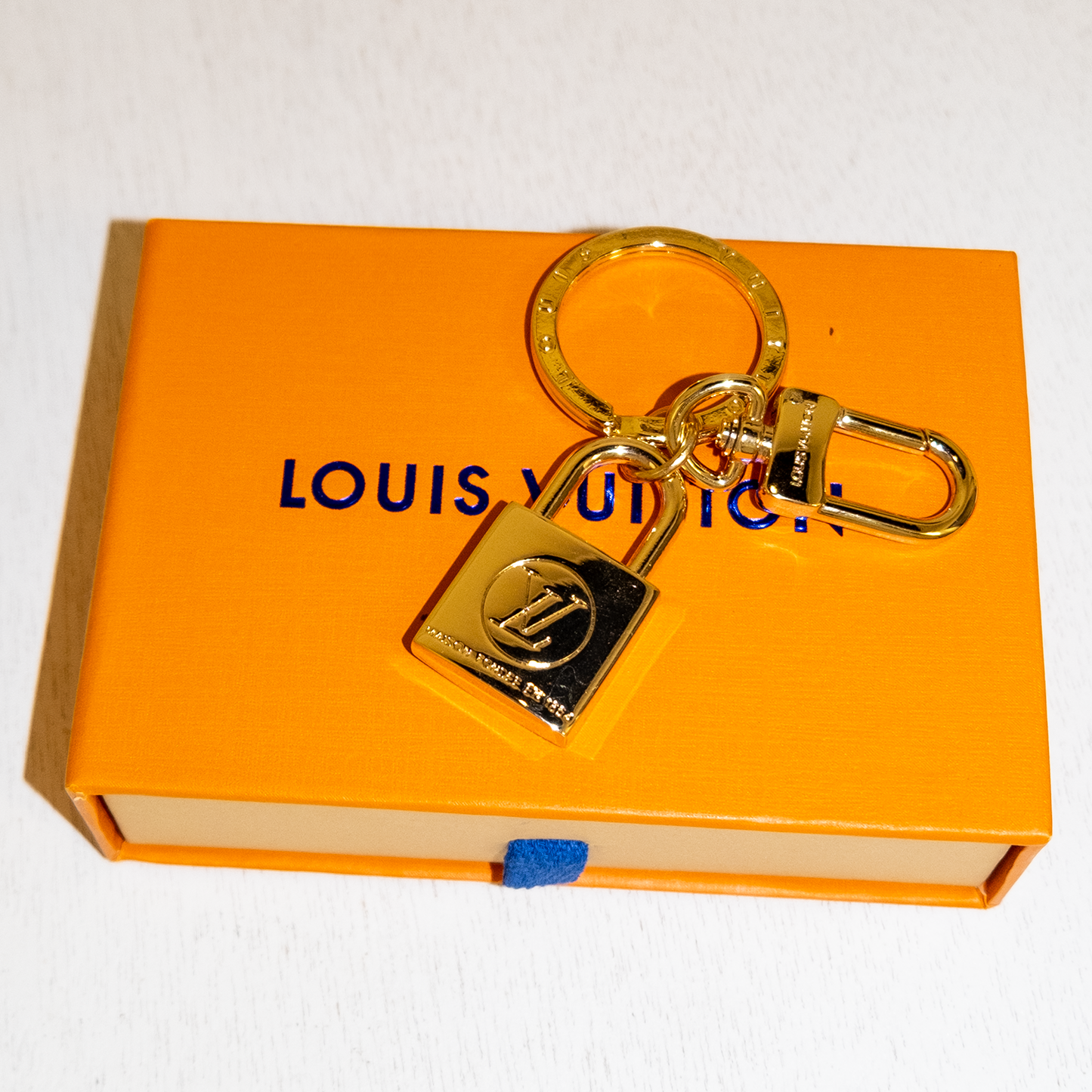 Designer Inspired LV Lock Keychain