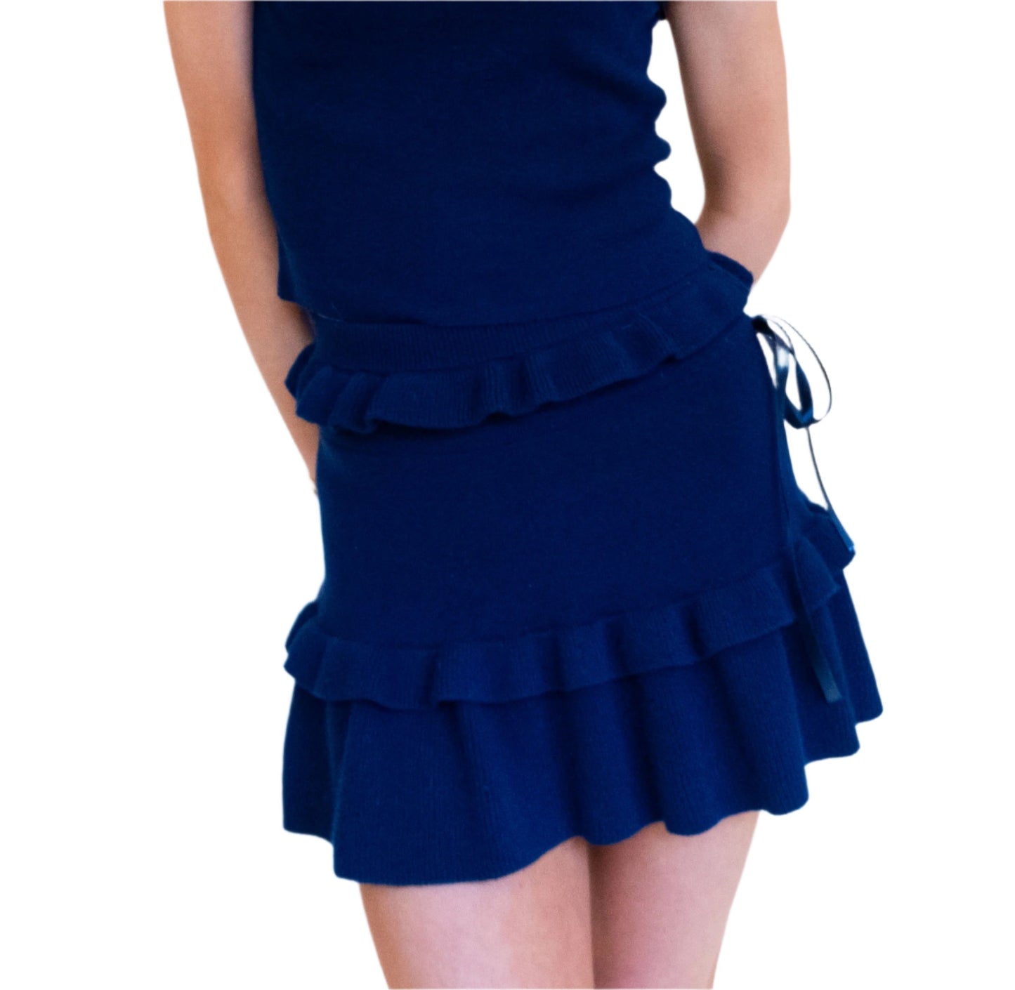 Navy Adore Me Skirt