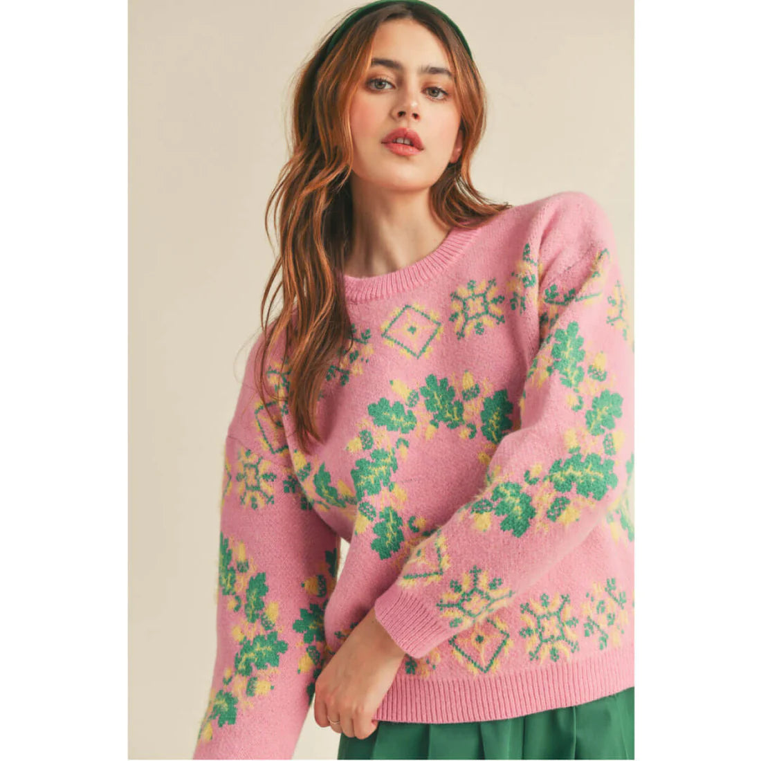 Pink Multi Sweater