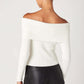 Fast Talker Off Shoulder Sweater