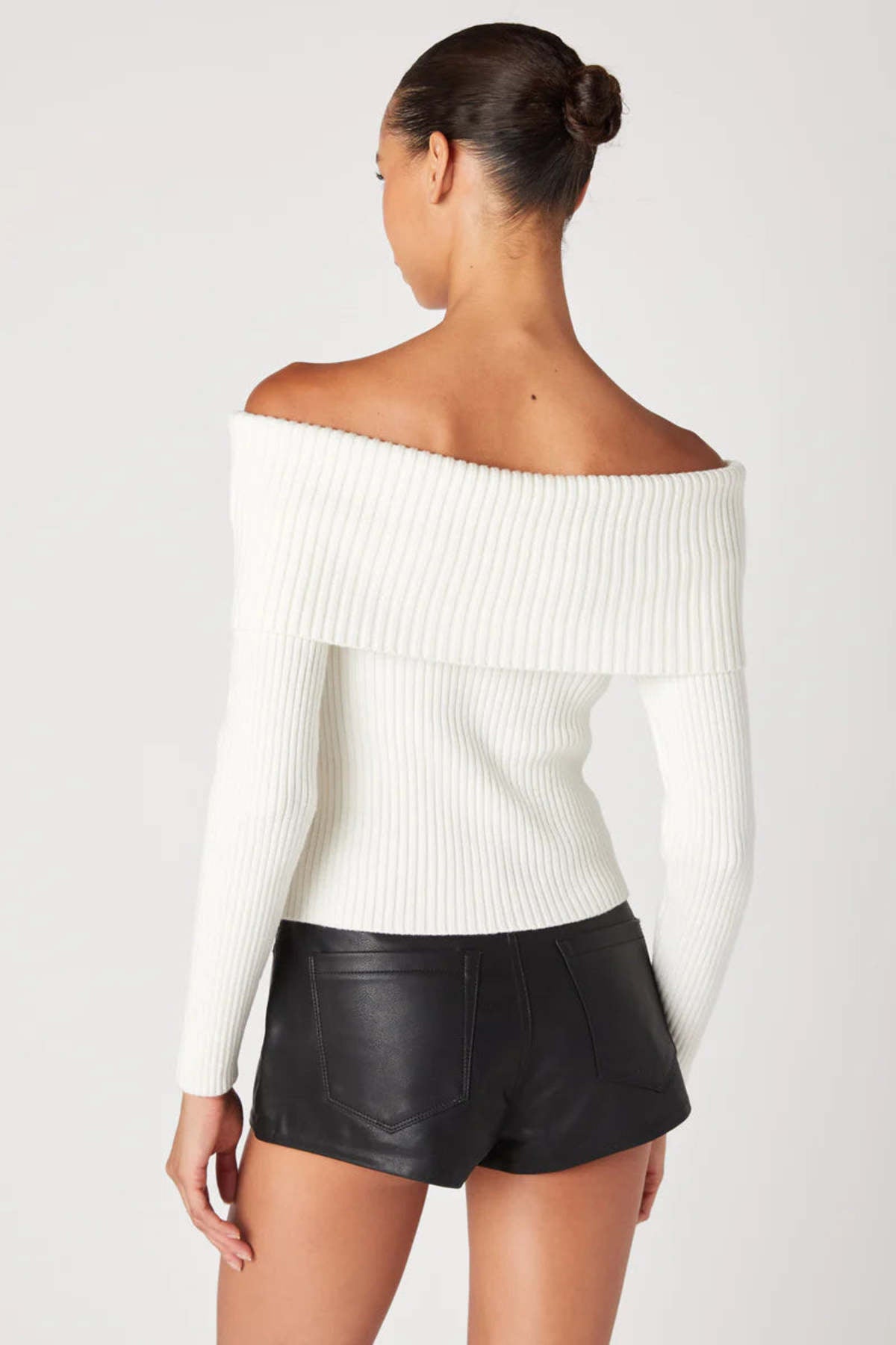 Fast Talker Off Shoulder Sweater