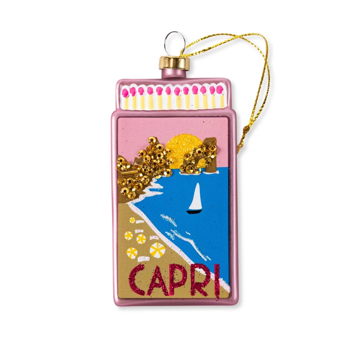 Capri Matchbook Ornament