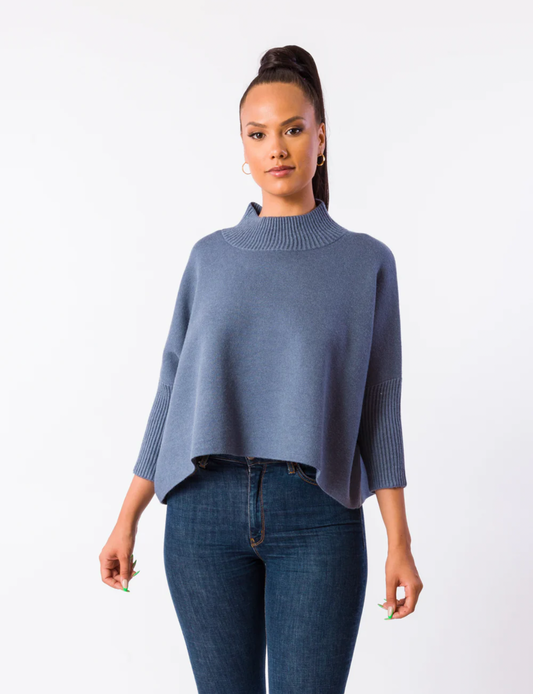 Aja Sweater Stormy Blue